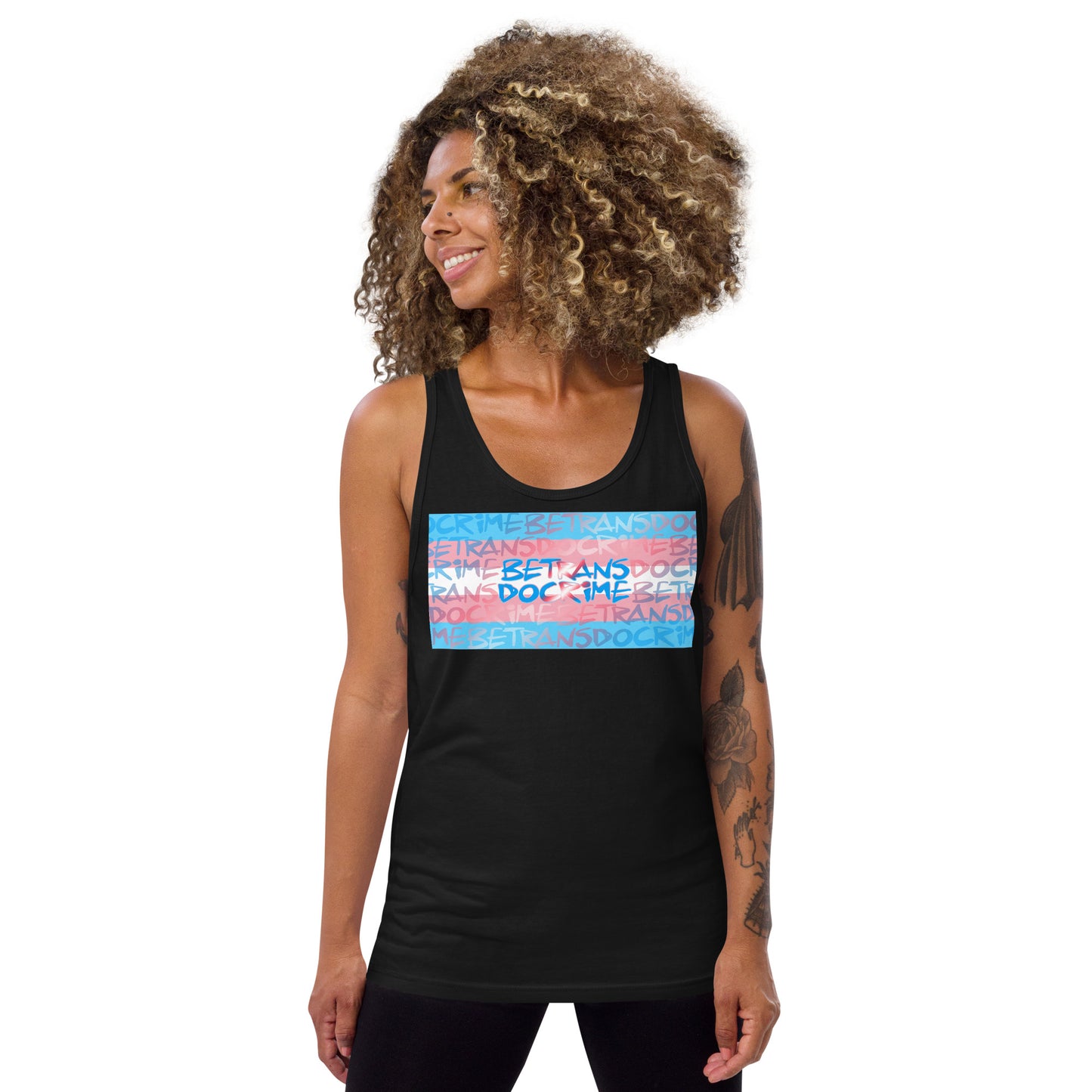 Be Trans Do Crime Trans Flag Pride - Unisex Tank Top