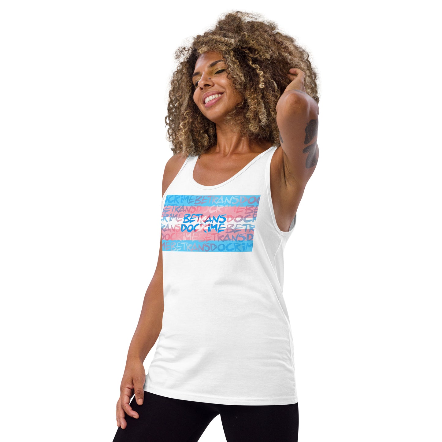 Be Trans Do Crime Trans Flag Pride - Unisex Tank Top