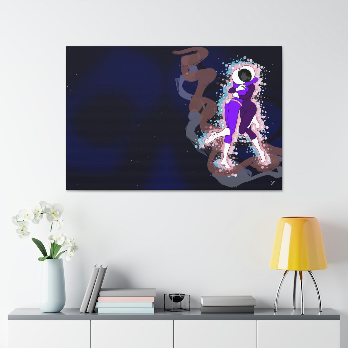 The Cosmos Of Us Cover - 48"x32" - 36"x24" - Canvas Gallery Wraps