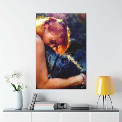 Kali & Henry's Embrace - 32"x48" - Canvas Gallery Wraps