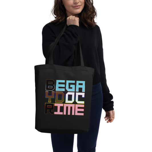 Be Gay Do Crime Trans Pride Progress Colorwash Small Eco Tote Bag