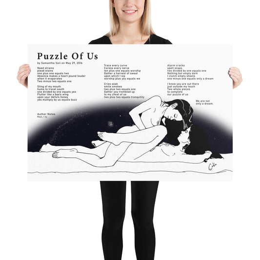 The Cosmos Of Us - Puzzle Of Us (Landscape) - 36"x24" - Value Photo Paper Poster