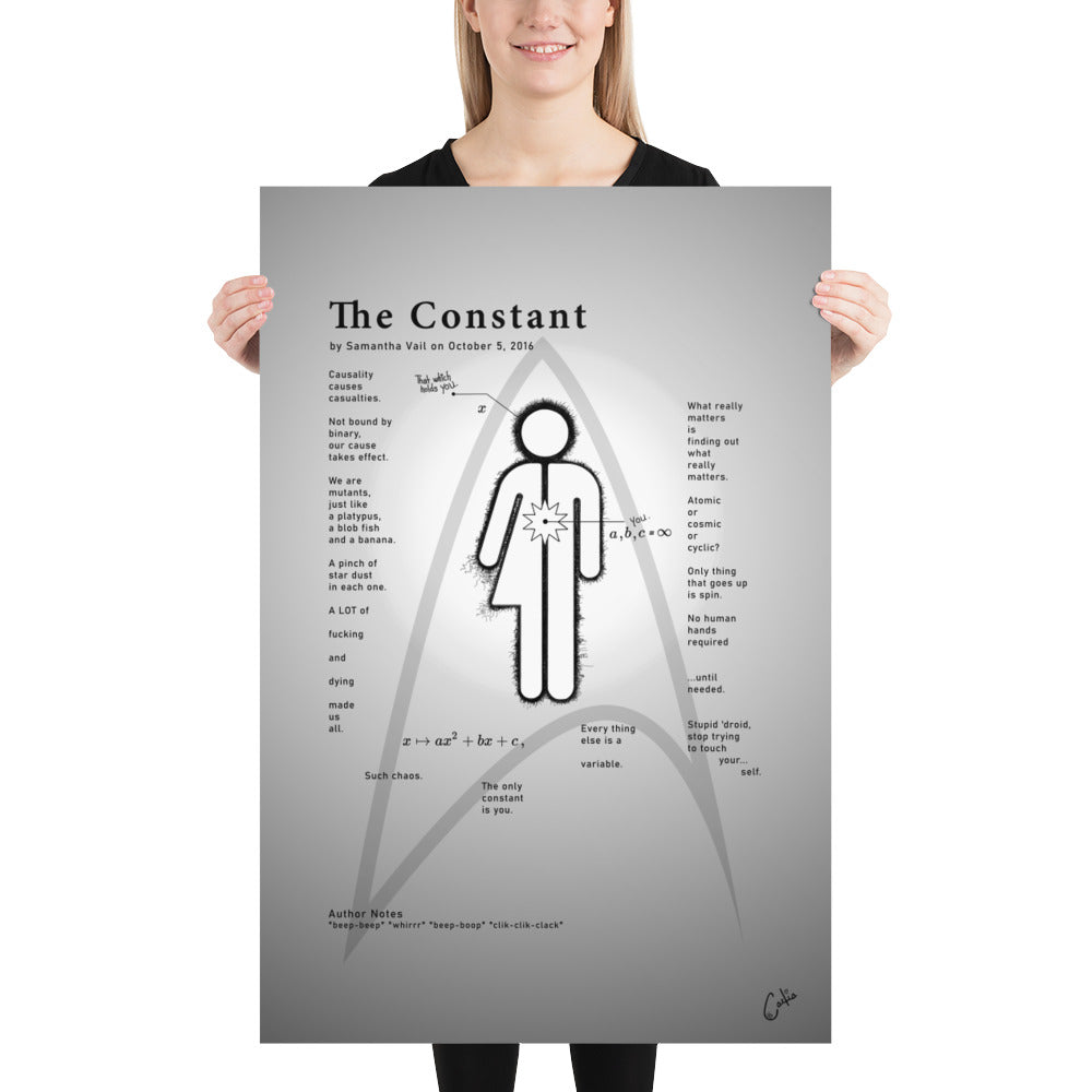 The Cosmos Of Us - The Constant (Star Trek Insignia) - 24"x36" - Value Photo Paper Poster