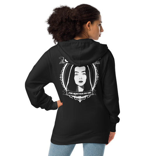 Goth Inc. - Morticia/DTM Logo - Unisex - Fleece Zip Hoodie