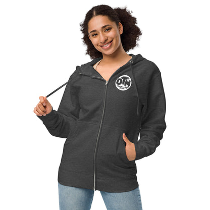 Goth Inc. - Gomez/DTM Logo - Unisex - Fleece Zip Hoodie