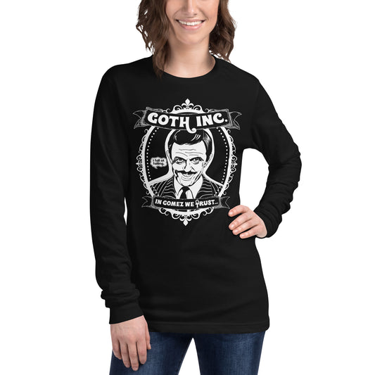 Goth Inc. - Gomez - Unisex Long Sleeve Tee