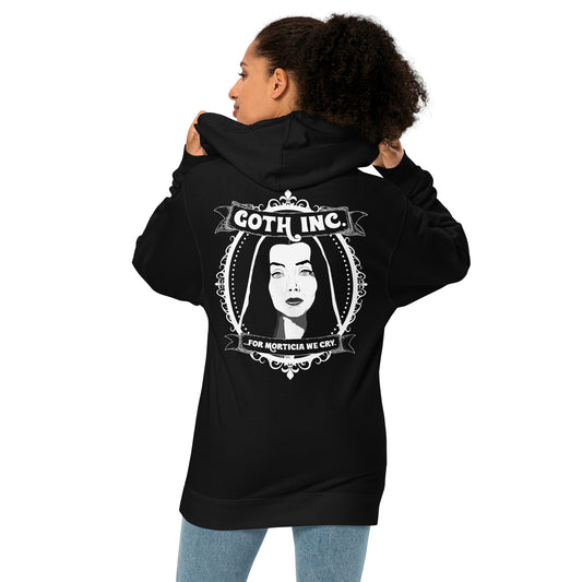 Goth Inc. - Morticia/DTS Logo - Unisex - Midweight Pullover Hoodie
