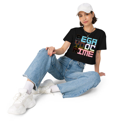 Be Gay Do Crime Pride Progress Colorwash - Unisex - Crop Top T-Shirt