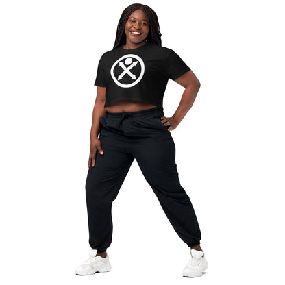 The Coil Of Sihn - Bound Circle Logo - Unisex - Crop Top T-Shirt - Black